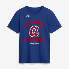 Atlanta Braves Nike Cooperstown Collection T-Shirt - Royal - Nike Lifestyle