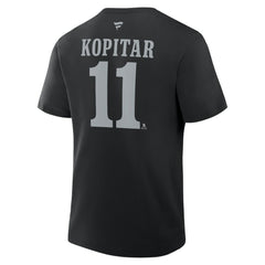 Anze Kopitar Los Angeles Kings Fanatics Authentic Stack Name & Number T-Shirt - Black - NHL 2001569378