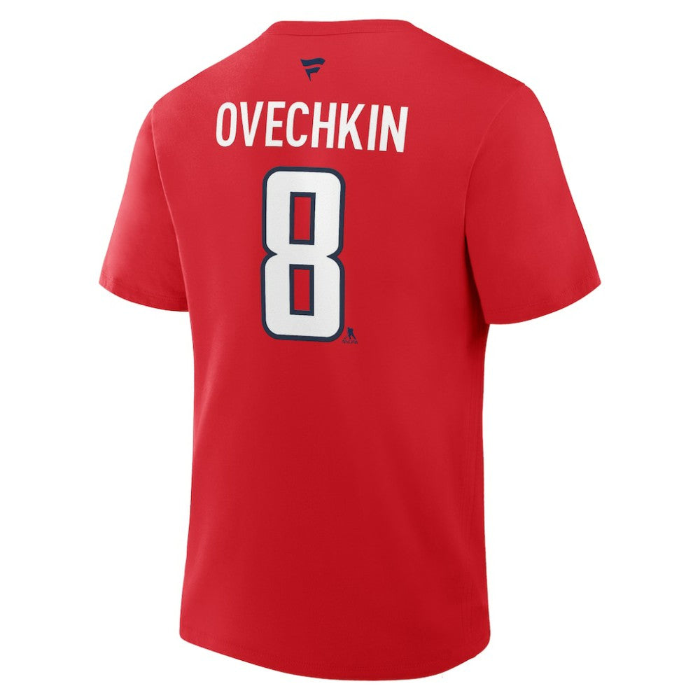 Alexander Ovechkin Washington Capitals Fanatics Authentic Stack Name & Number T-Shirt - Red - NHL 2001569469