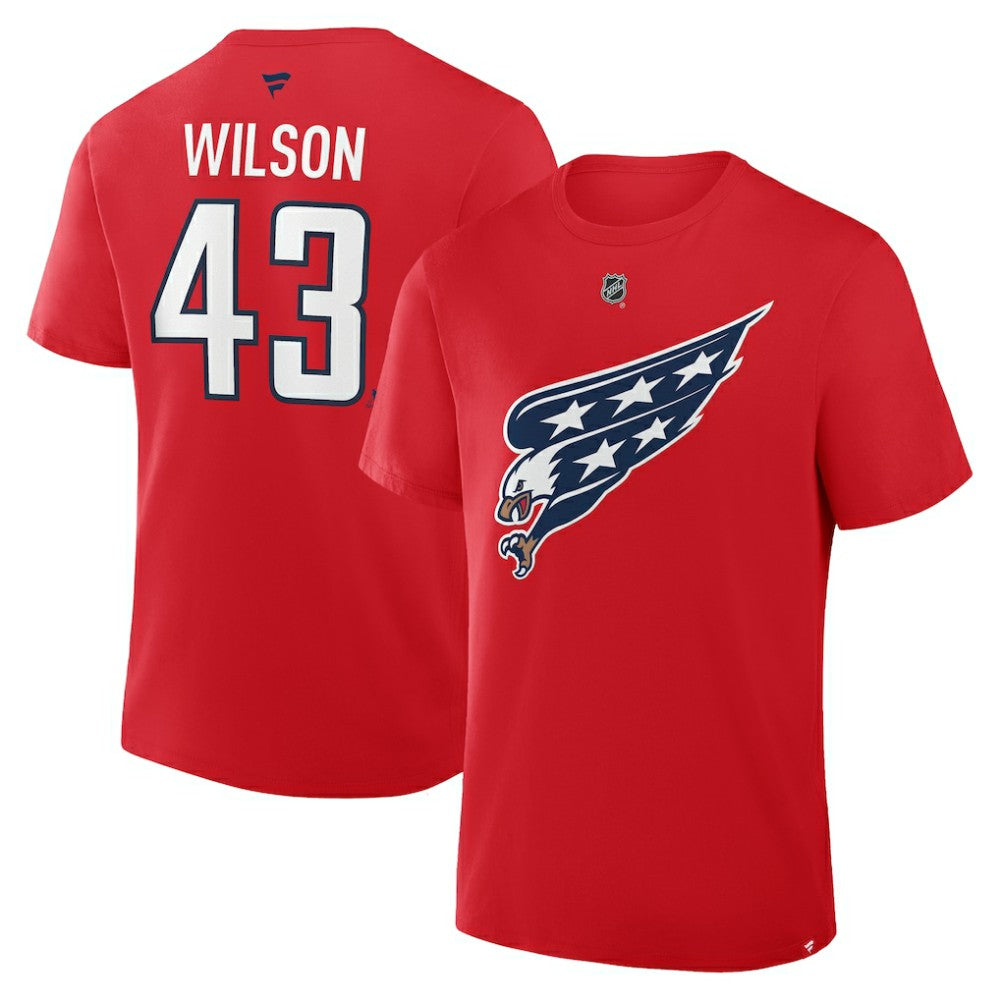 Tom Wilson Washington Capitals Fanatics Authentic Stack Name & Number T-Shirt - Red - NHL 2001569472