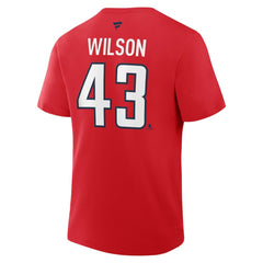 Tom Wilson Washington Capitals Fanatics Authentic Stack Name & Number T-Shirt - Red - NHL 2001569472