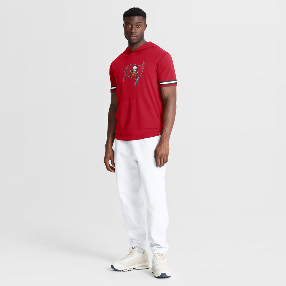 Fanatics Tampa Bay Buccaneers Optimal Play Short Sleeve Hooded T-Shirt Red