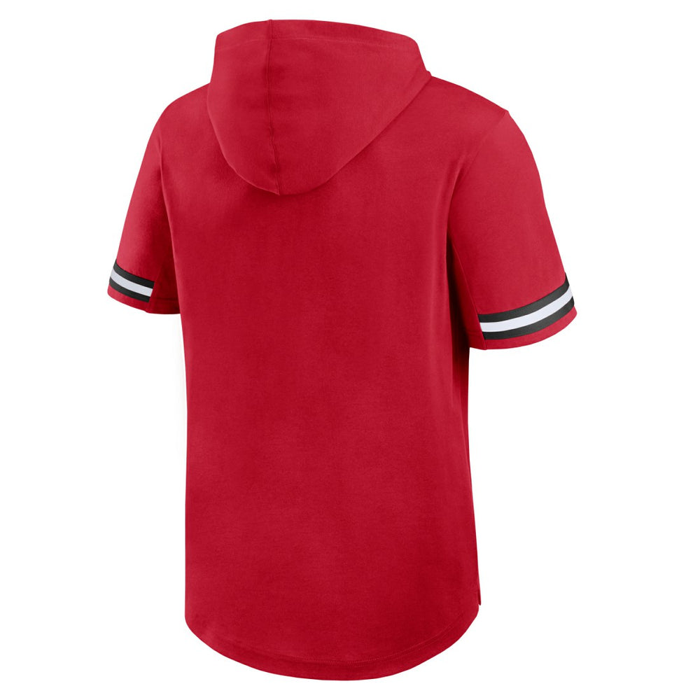 Fanatics Tampa Bay Buccaneers Optimal Play Short Sleeve Hooded T-Shirt Red