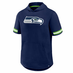 Fanatics Seattle Seahawks Optimal Play Short Sleeve Hooded T-Shirt College Navy