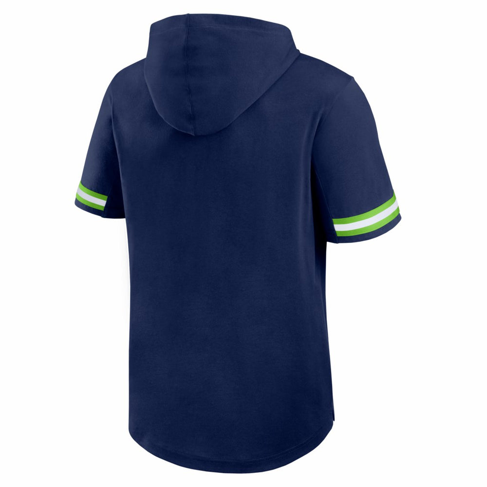 Fanatics Seattle Seahawks Optimal Play Short Sleeve Hooded T-Shirt College Navy