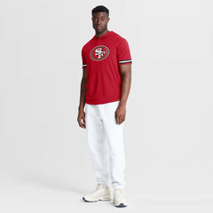 Fanatics San Francisco 49ers Optimal Play Short Sleeve Hooded T-Shirt Scarlet