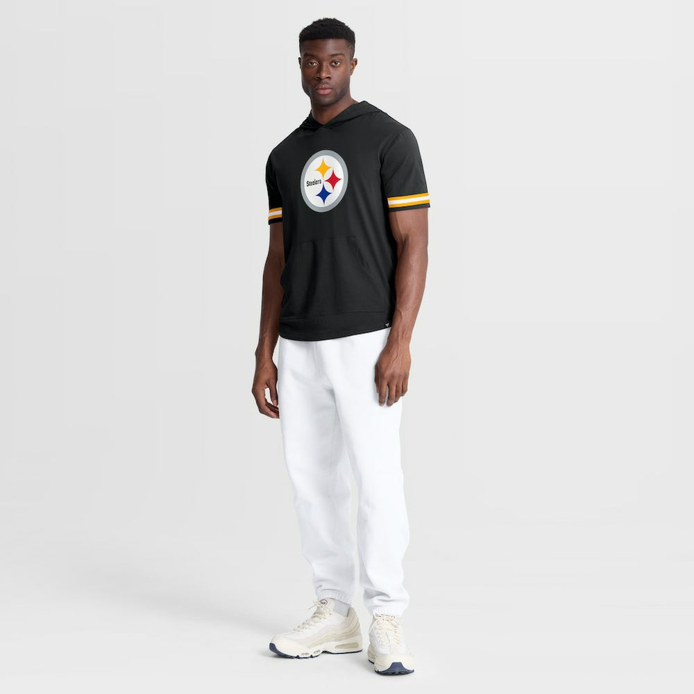 Fanatics Pittsburgh Steelers Optimal Play Short Sleeve Hooded T-Shirt Black