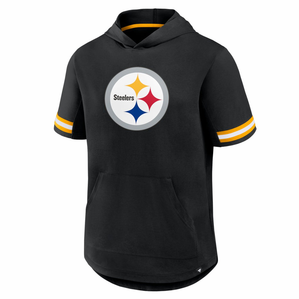 Fanatics Pittsburgh Steelers Optimal Play Short Sleeve Hooded T-Shirt Black