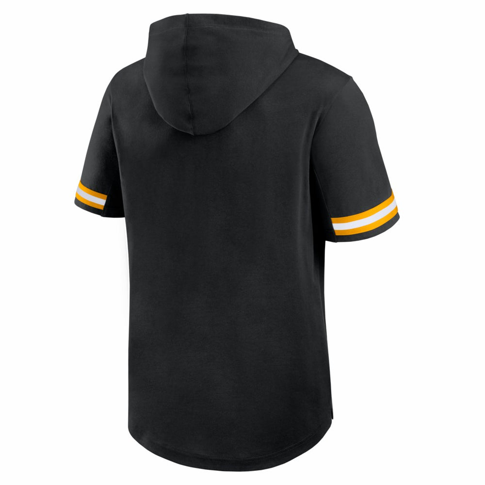 Fanatics Pittsburgh Steelers Optimal Play Short Sleeve Hooded T-Shirt Black