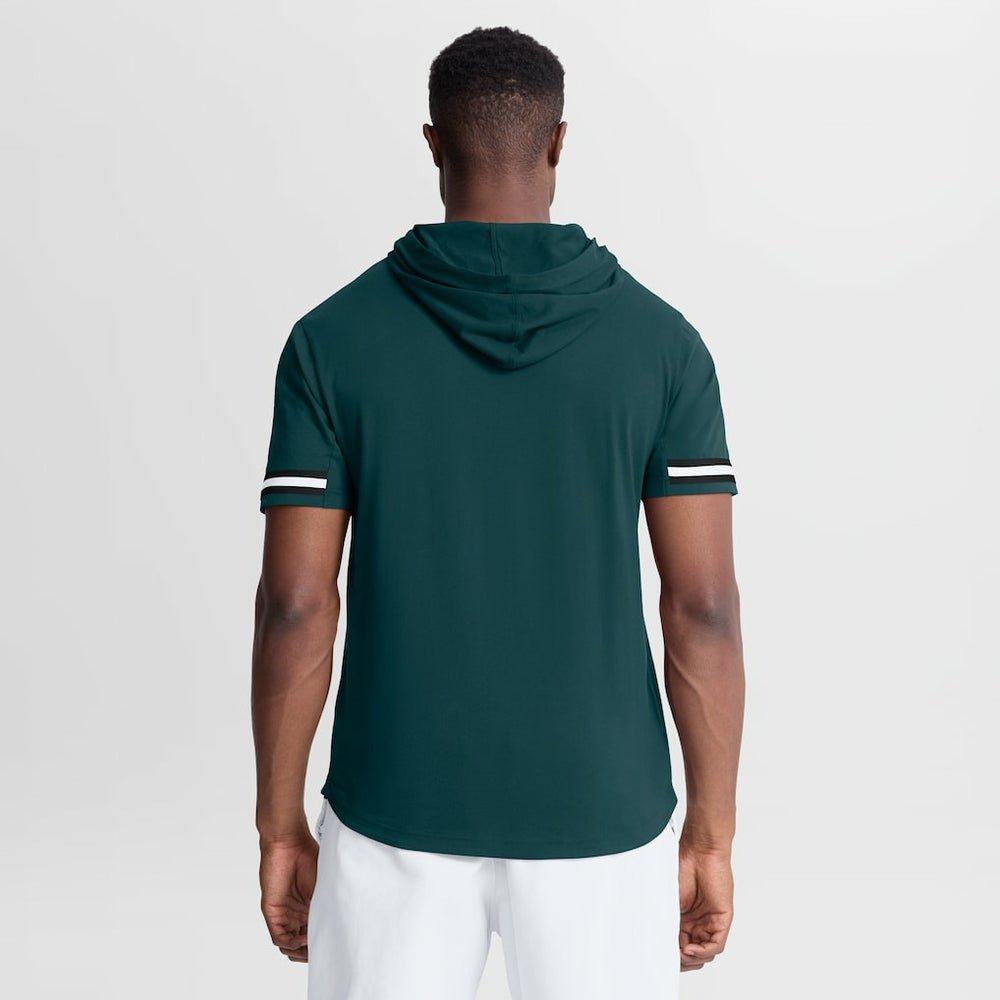Fanatics Philadelphia Eagles Optimal Play Short Sleeve Hooded T-Shirt Midnight Green