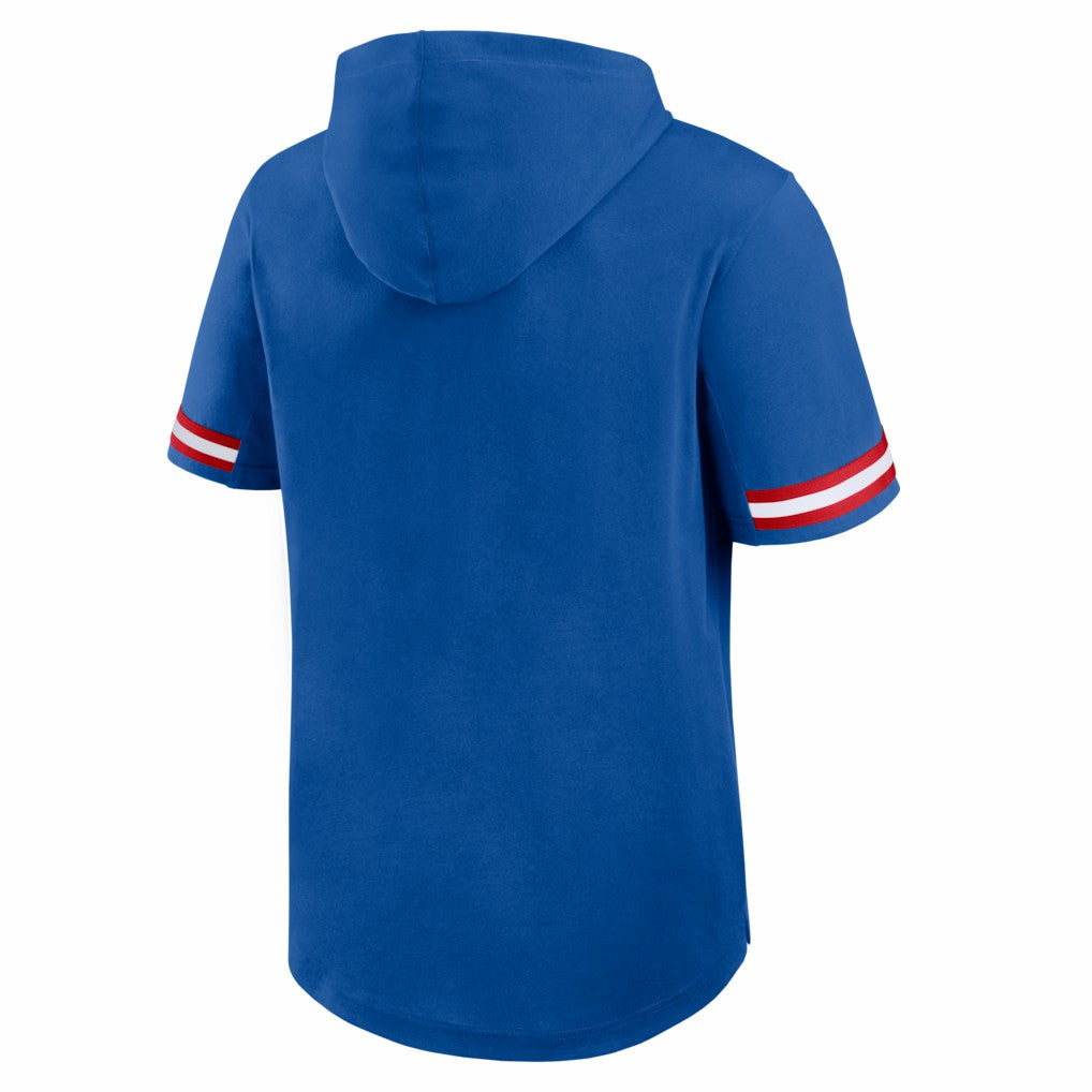 Fanatics New York Giants Optimal Play Short Sleeve Hooded T-Shirt Royal