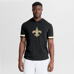 Fanatics New Orleans Saints Optimal Play Short Sleeve Hooded T-Shirt Black