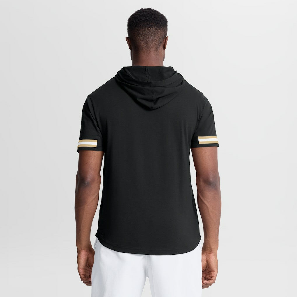 Fanatics New Orleans Saints Optimal Play Short Sleeve Hooded T-Shirt Black