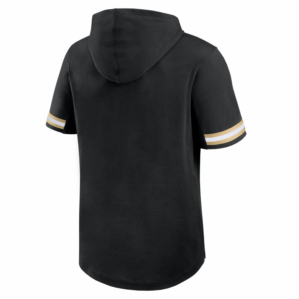 Fanatics New Orleans Saints Optimal Play Short Sleeve Hooded T-Shirt Black