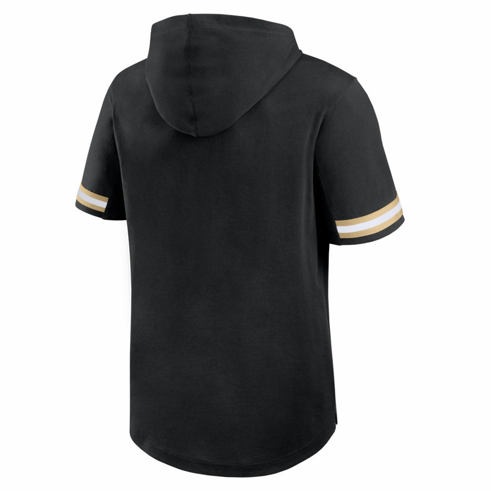Fanatics New Orleans Saints Optimal Play Short Sleeve Hooded T-Shirt Black
