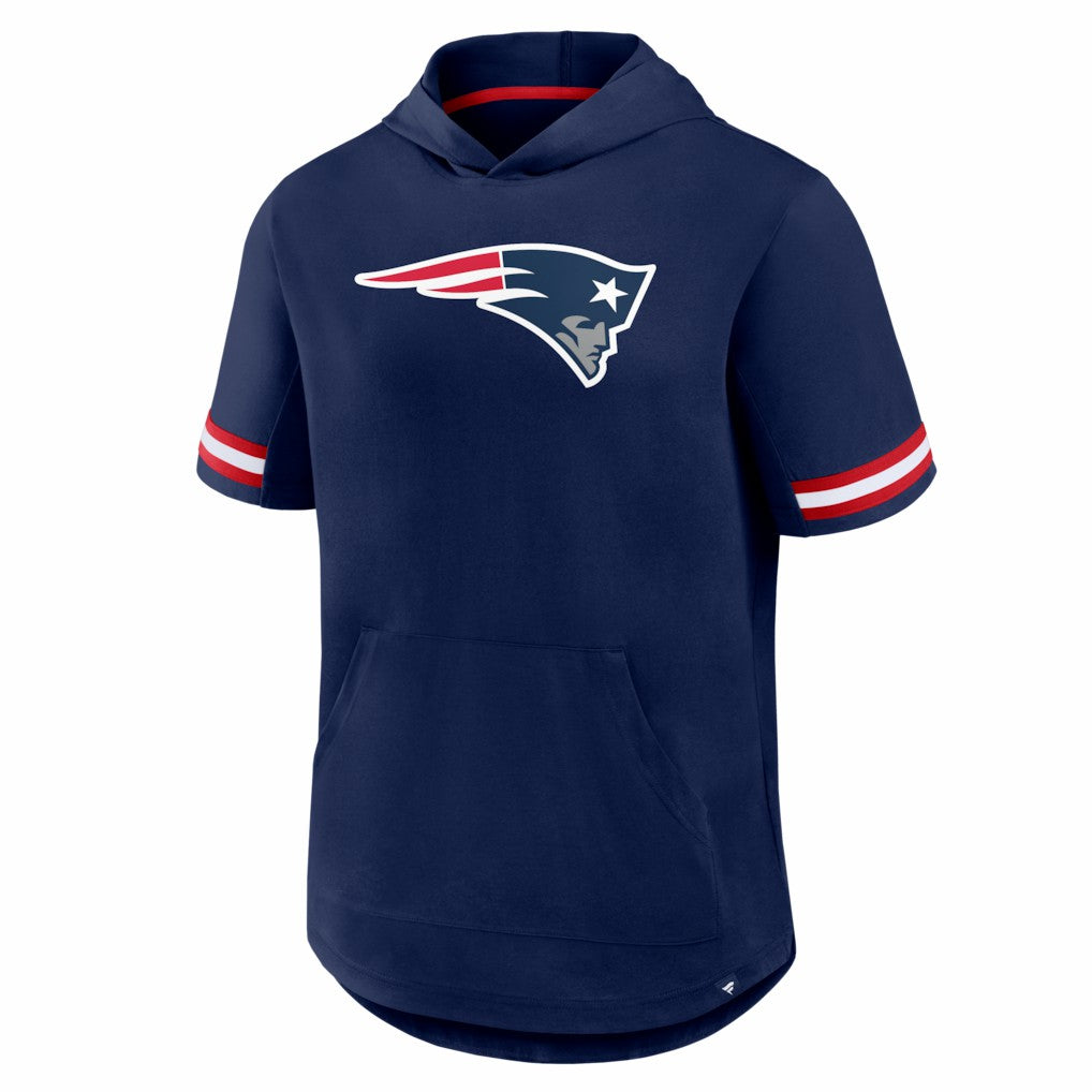 Fanatics New England Patriots Optimal Play Short Sleeve Hooded T-Shirt Navy