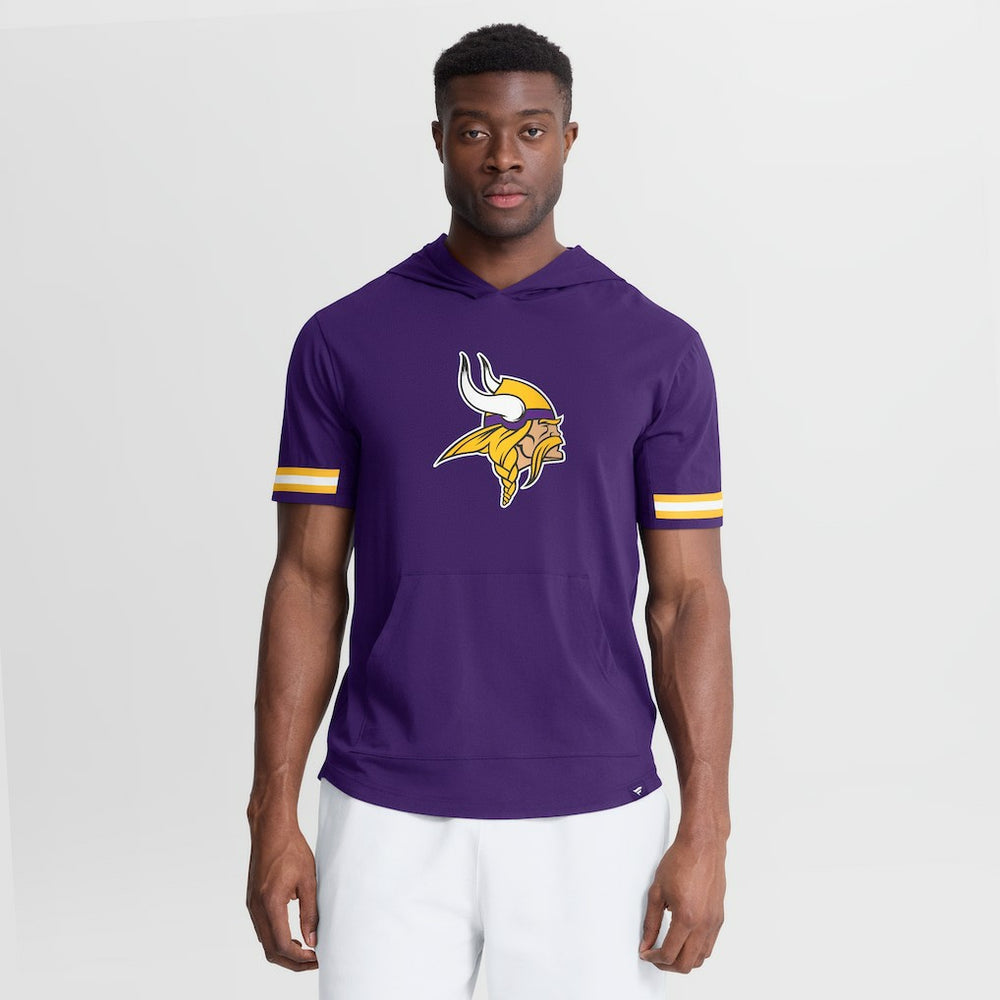 Fanatics Minnesota Vikings Optimal Play Short Sleeve Hooded T-Shirt Purple