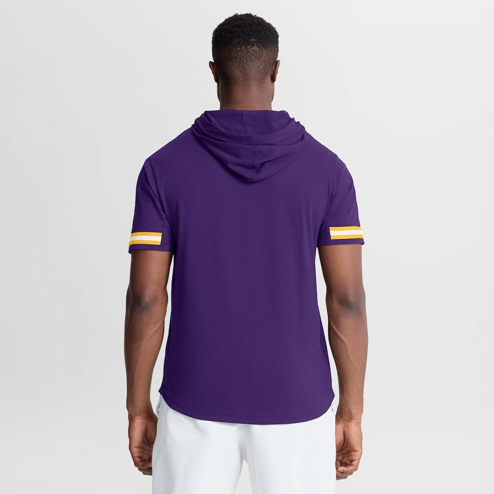 Fanatics Minnesota Vikings Optimal Play Short Sleeve Hooded T-Shirt Purple