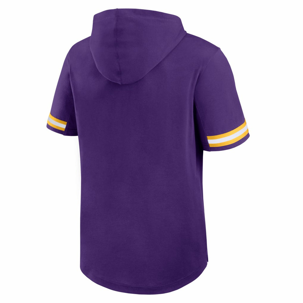 Fanatics Minnesota Vikings Optimal Play Short Sleeve Hooded T-Shirt Purple