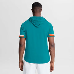 Fanatics Miami Dolphins Optimal Play Short Sleeve Hooded T-Shirt Aqua