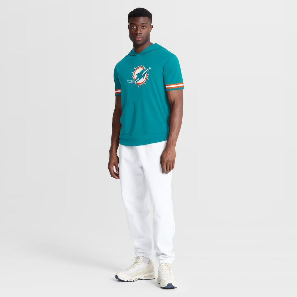 Fanatics Miami Dolphins Optimal Play Short Sleeve Hooded T-Shirt Aqua