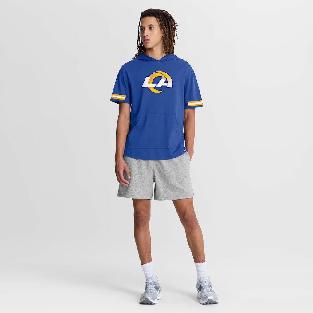Fanatics Los Angeles Rams Optimal Play Short Sleeve Hooded T-Shirt Royal