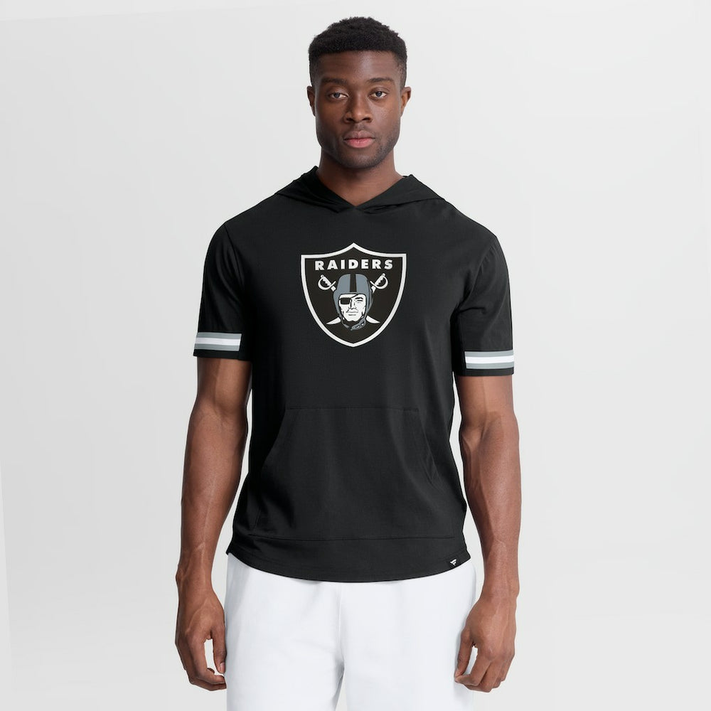 Fanatics Las Vegas Raiders Optimal Play Short Sleeve Hooded T-Shirt Black