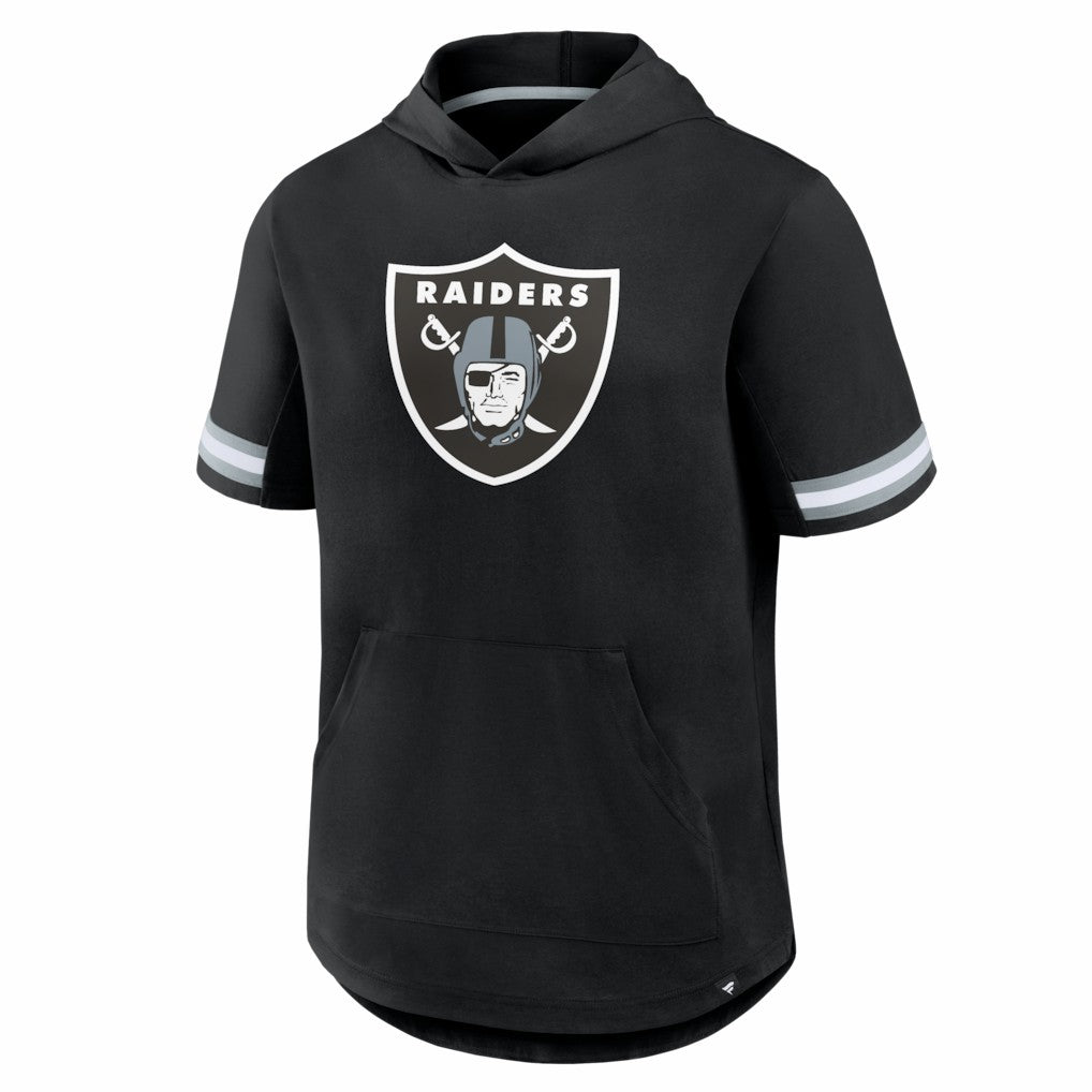 Fanatics Las Vegas Raiders Optimal Play Short Sleeve Hooded T-Shirt Black