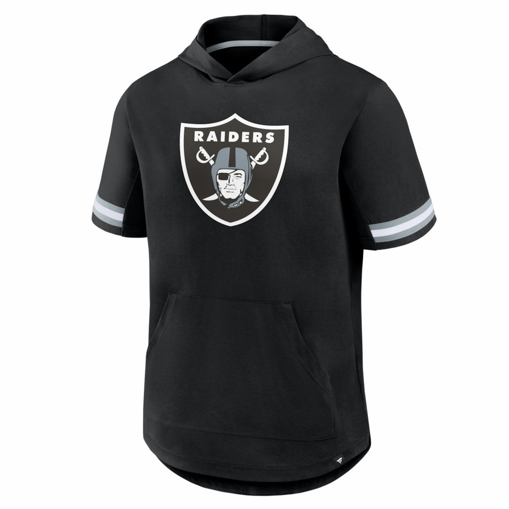 Fanatics Las Vegas Raiders Optimal Play Short Sleeve Hooded T-Shirt Black