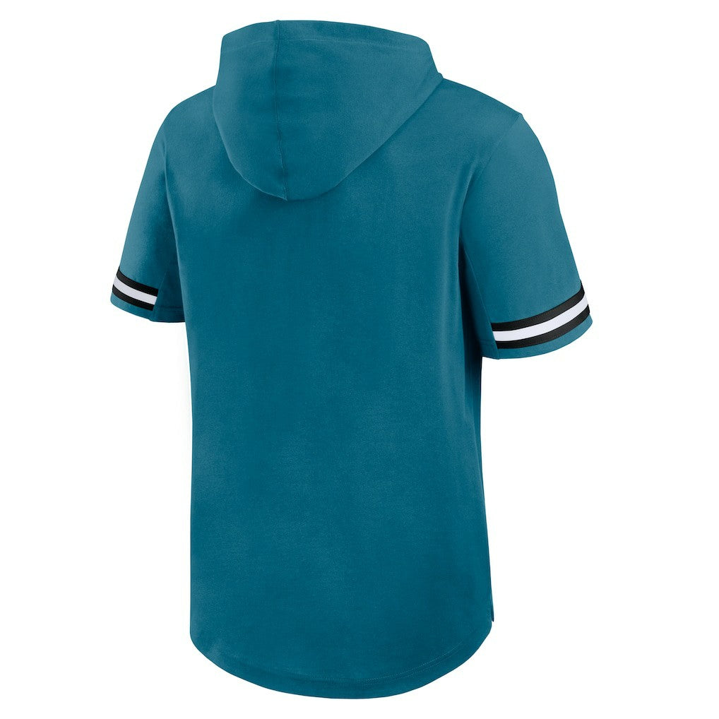 Fanatics Jacksonville Jaguars Optimal Play Short Sleeve Hooded T-Shirt Teal