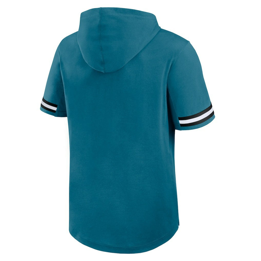 Fanatics Jacksonville Jaguars Optimal Play Short Sleeve Hooded T-Shirt Teal