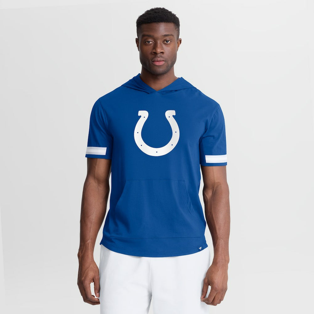 Fanatics Indianapolis Colts Optimal Play Short Sleeve Hooded T-Shirt Royal
