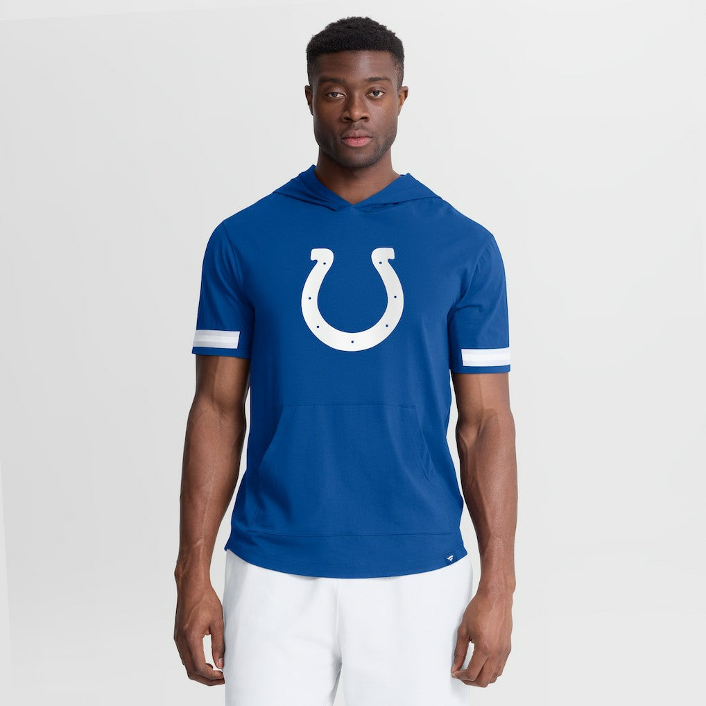 Fanatics Indianapolis Colts Optimal Play Short Sleeve Hooded T-Shirt Royal