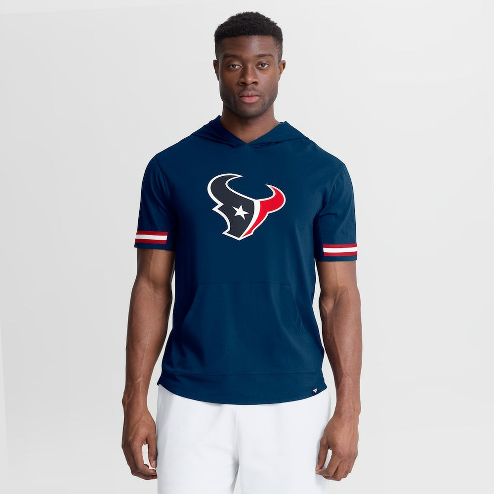 Fanatics Houston Texans Optimal Play Short Sleeve Hooded T-Shirt Navy