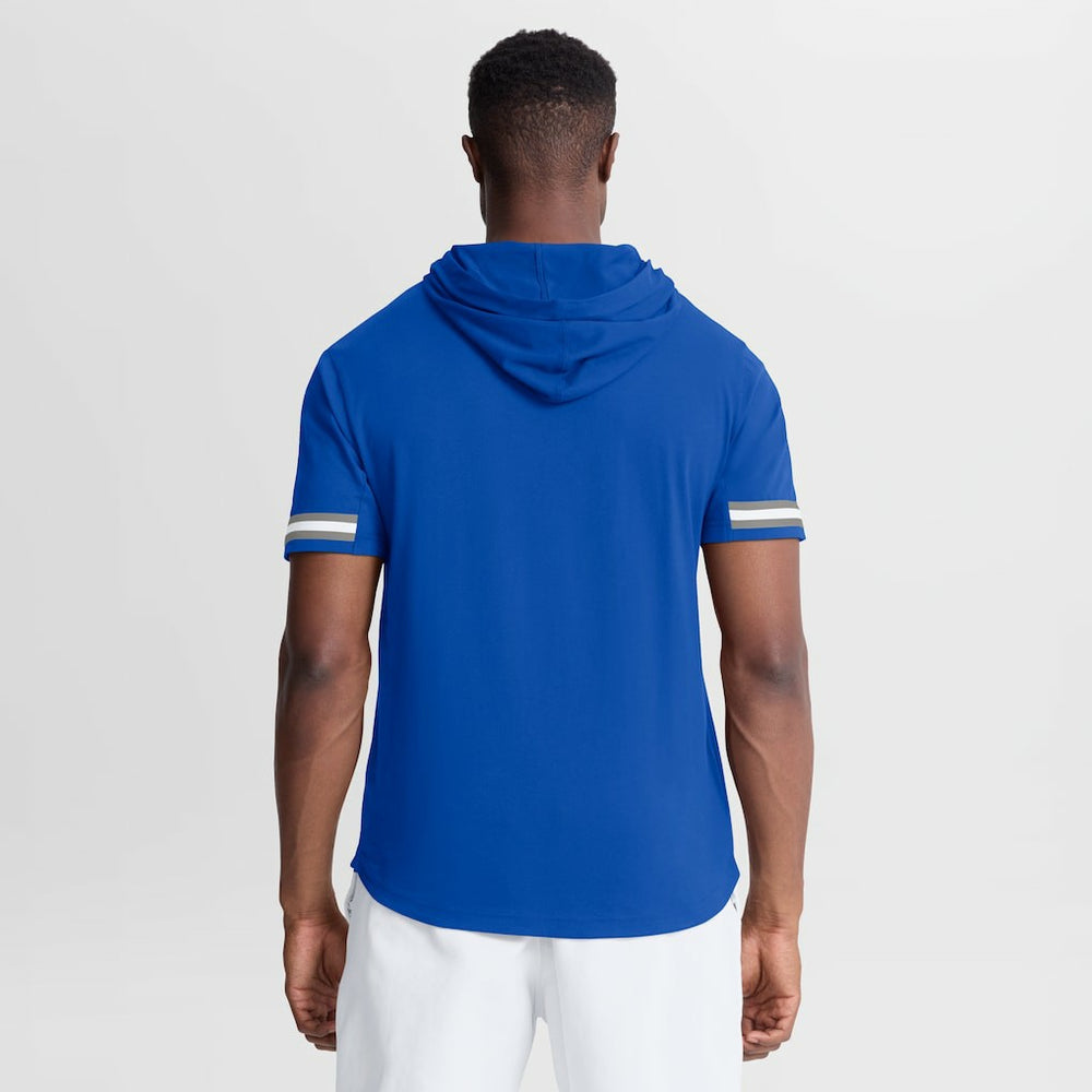Fanatics Detroit Lions Optimal Play Short Sleeve Hooded T-Shirt Blue