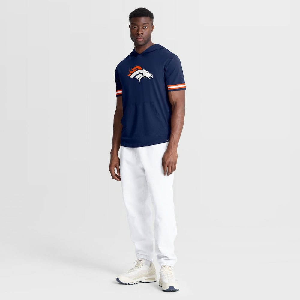Fanatics Denver Broncos Optimal Play Short Sleeve Hooded T-Shirt Navy
