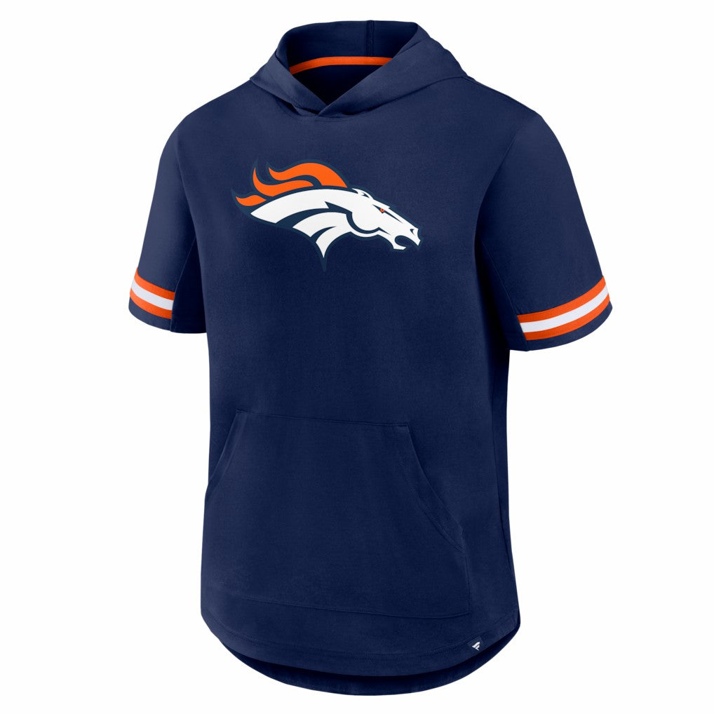 Fanatics Denver Broncos Optimal Play Short Sleeve Hooded T-Shirt Navy