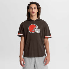 Fanatics Cleveland Browns Optimal Play Short Sleeve Hooded T-Shirt Brown