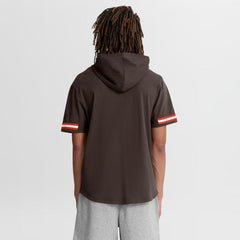 Fanatics Cleveland Browns Optimal Play Short Sleeve Hooded T-Shirt Brown