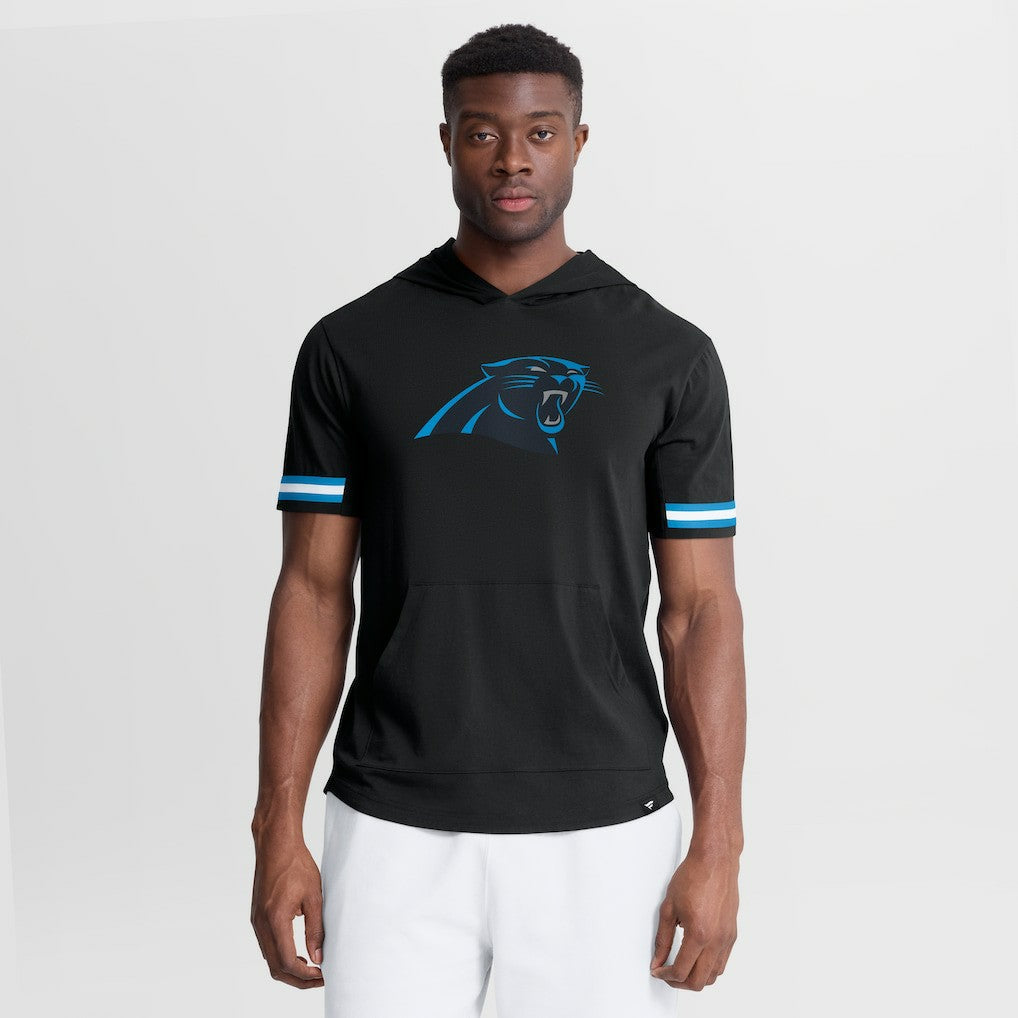 Fanatics Carolina Panthers Optimal Play Short Sleeve Hooded T-Shirt Black
