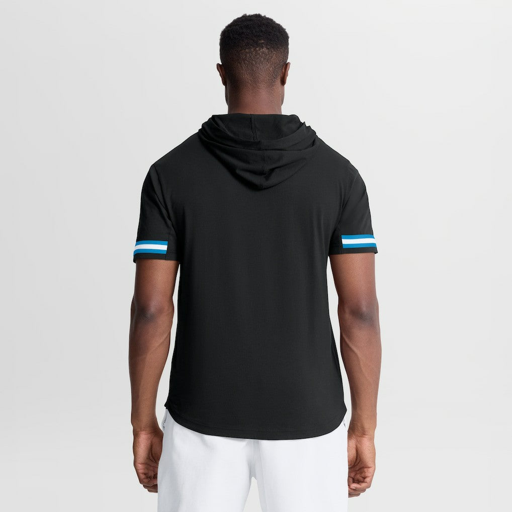 Fanatics Carolina Panthers Optimal Play Short Sleeve Hooded T-Shirt Black