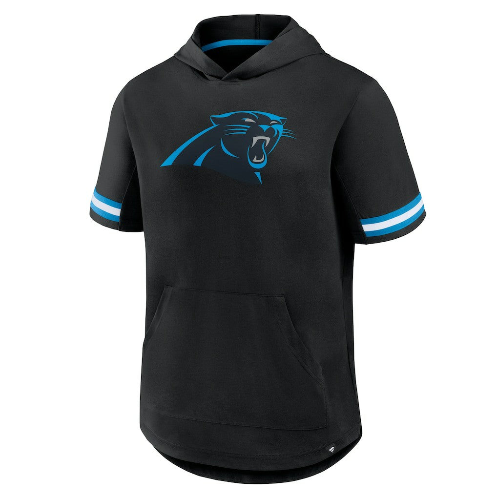 Fanatics Carolina Panthers Optimal Play Short Sleeve Hooded T-Shirt Black