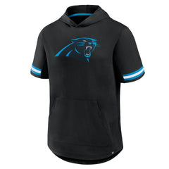 Fanatics Carolina Panthers Optimal Play Short Sleeve Hooded T-Shirt Black
