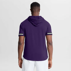 Fanatics Baltimore Ravens Optimal Play Short Sleeve Hooded T-Shirt Purple