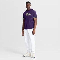 Fanatics Baltimore Ravens Optimal Play Short Sleeve Hooded T-Shirt Purple