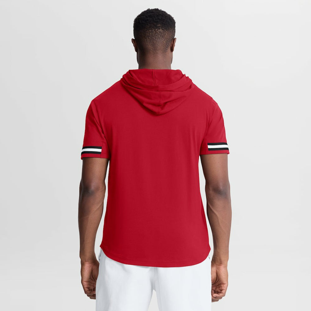 Fanatics Atlanta Falcons Optimal Play Short Sleeve Hooded T-Shirt Red