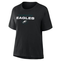 Fanatics Philadelphia Eagles Women's Fade Legacy T-Shirt Black