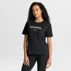 Fanatics Baltimore Ravens Women's Fade Legacy T-Shirt Black