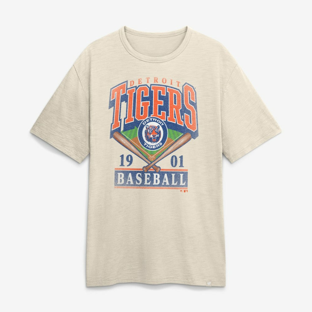 Detroit Tigers Fanatics Stadium Slub T-Shirt - Tan - Fanatics Discount