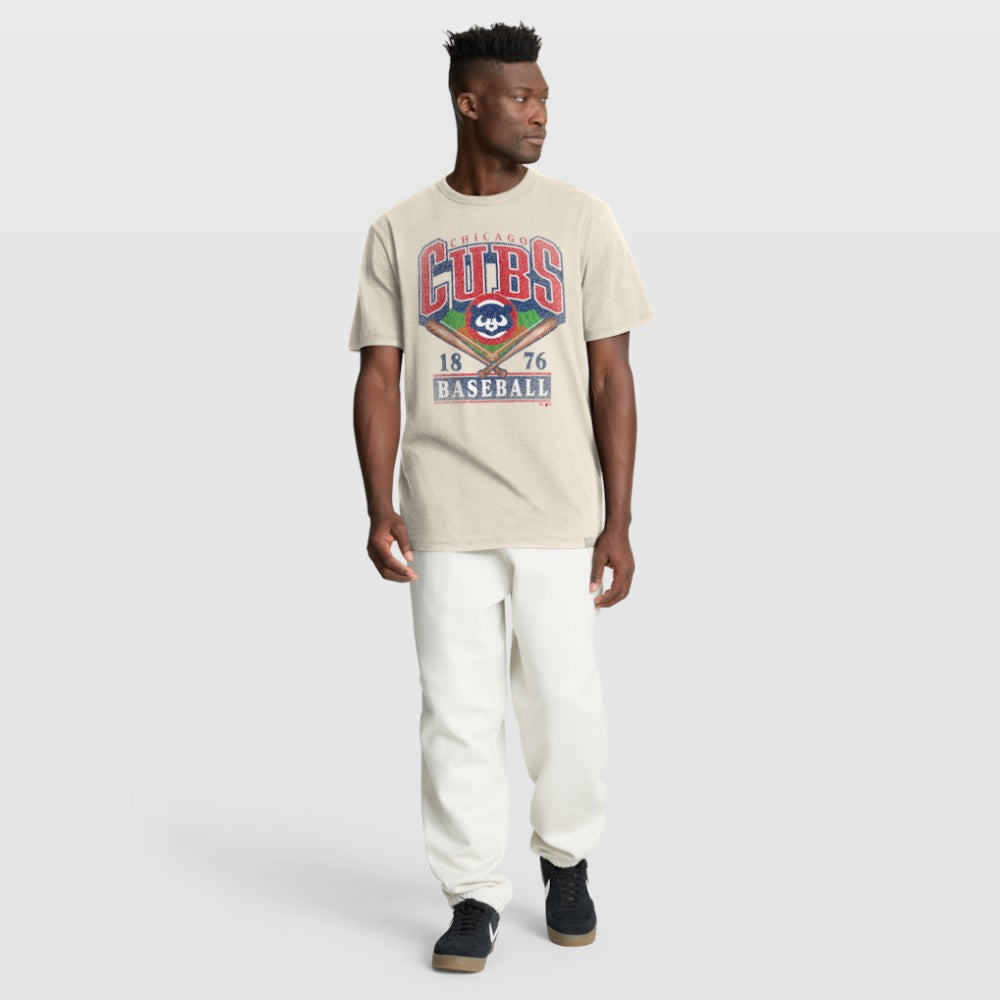Chicago Cubs Fanatics Stadium Slub T-Shirt - Tan - Fanatics Discount